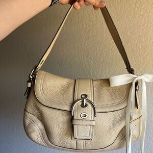 Vintage Coach Pebbled Hobo Bag